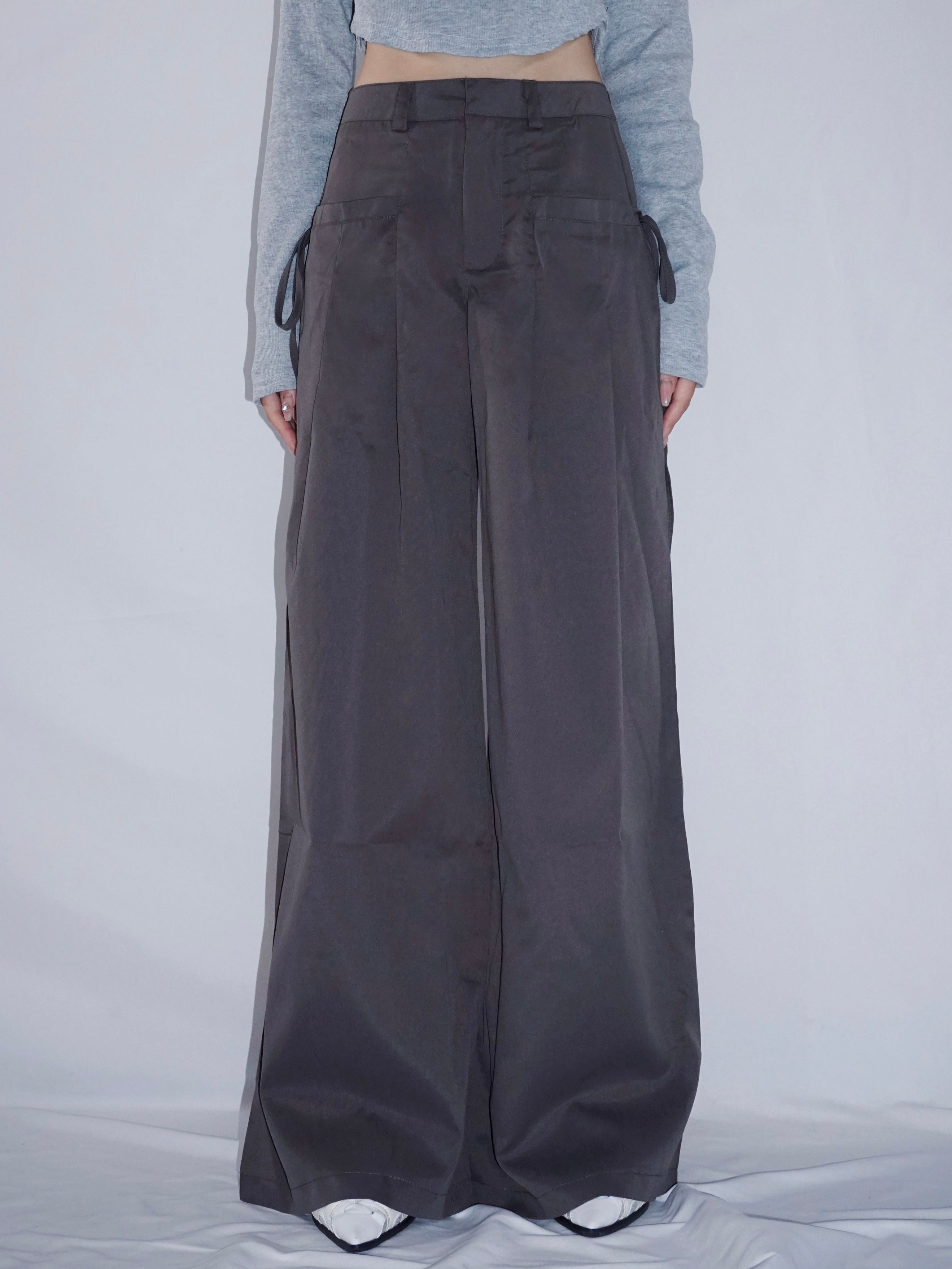 High waist wide pants（2color） – ANIEND