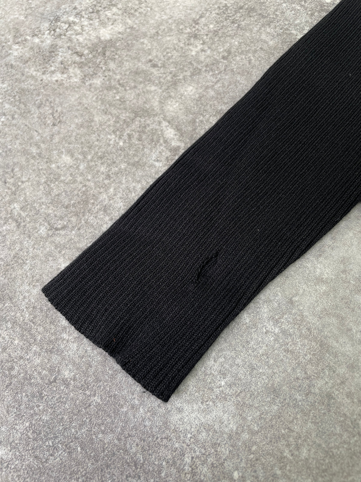 Design square neck knit（BLACK）