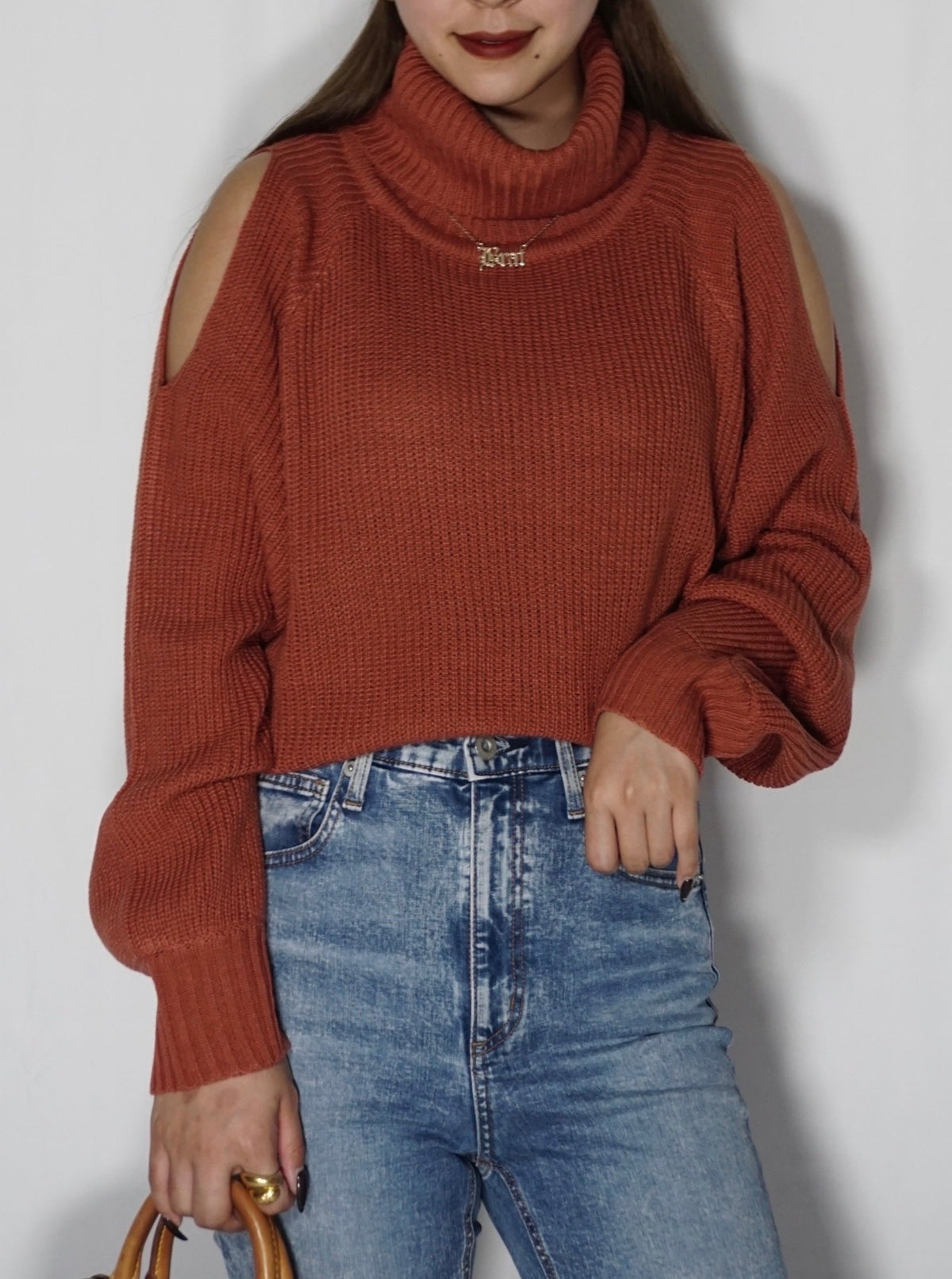 Turtle cut out knit