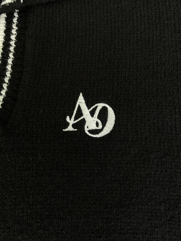 Skipper design AD logo knit（BLACK）