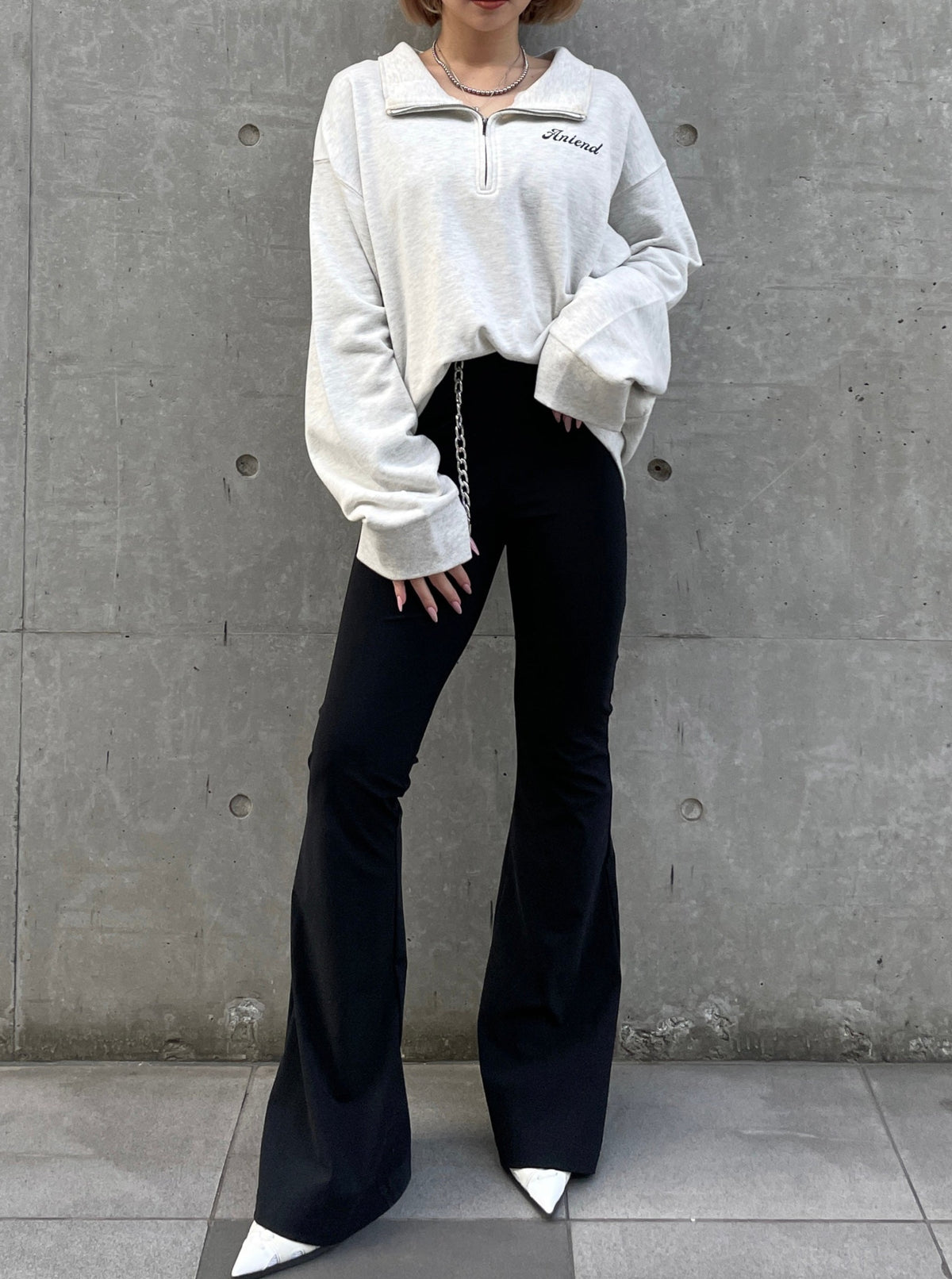 ANIEND original half zip ''001''