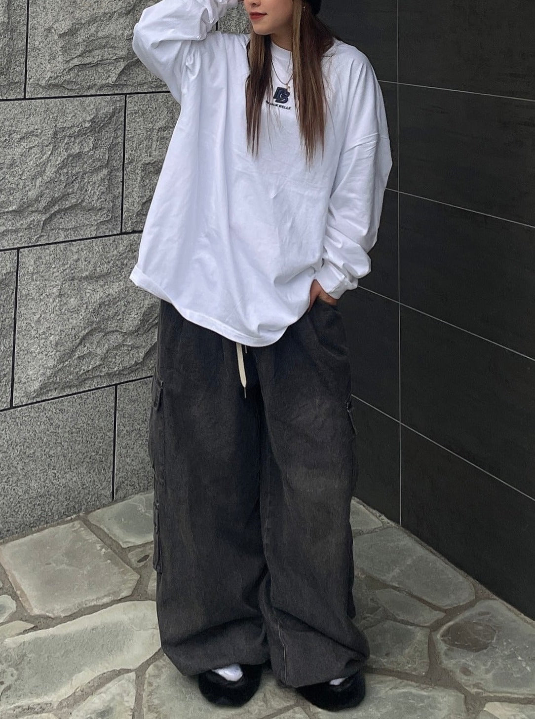 BB original over tee（NAVY刺繍）