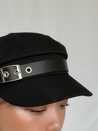 Leather belt design casquette