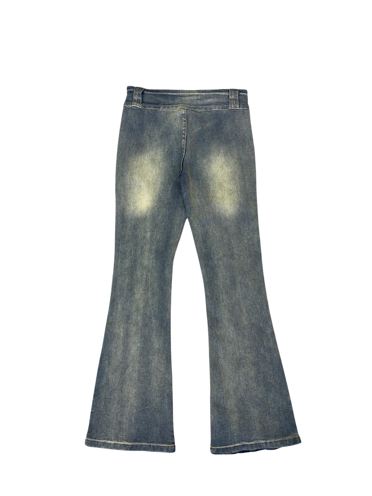 Vintage stretch flare jeans（BLUE）